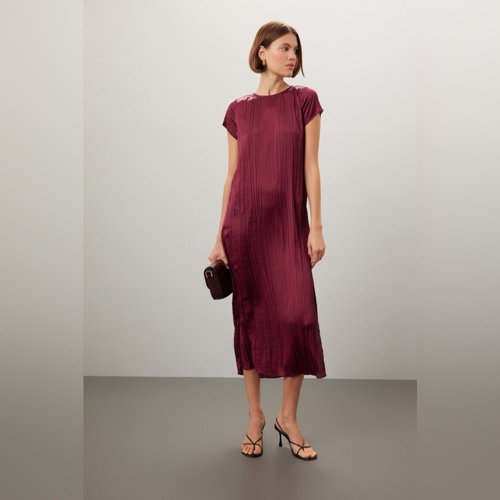 Madewell Rich Burgundy Midi Dress